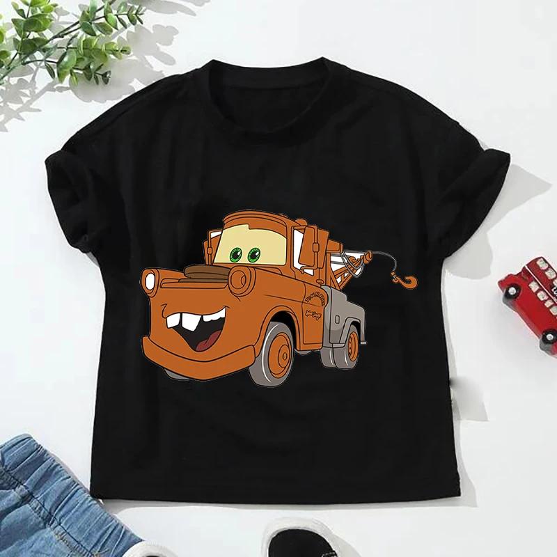 Women T-shirt Disney Car Pixar Lightning McQueen Print Short Sleeve Tshirts Cartoon Summer Short Sleeve T Shirts and Blouses Top