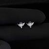 Shiny Angel Wing Earrings Women Personality   Ear Bone Stud Jewelry
