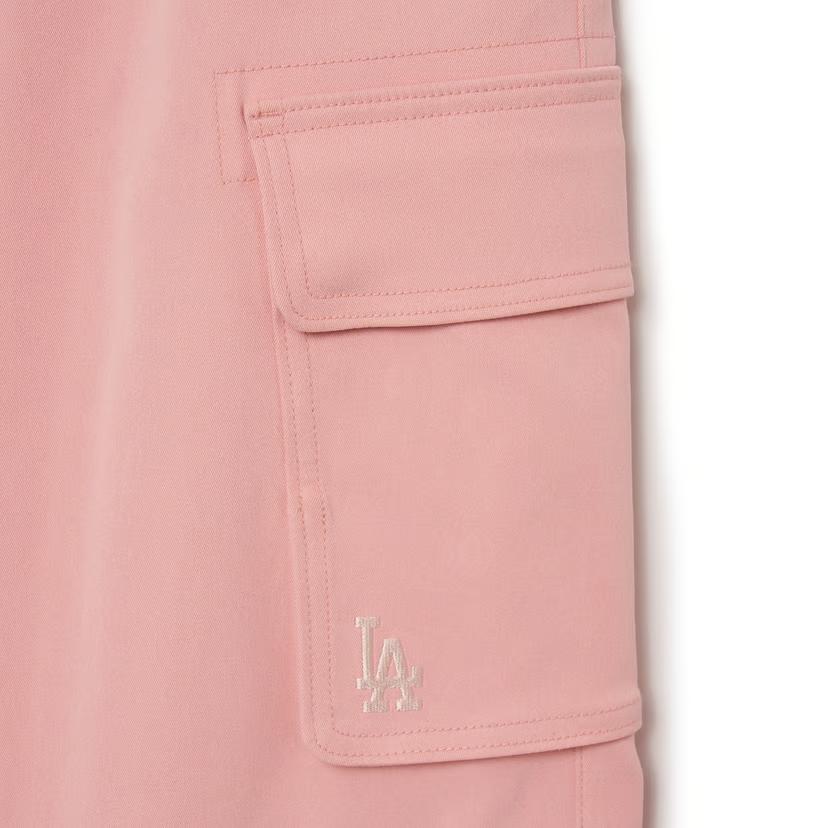 New MLB Los Angeles Dodgers Cargo Pants Women's Pink 3FWPB0134-07PCS