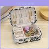 Leopard Print Jewelry Box With Pu Leather And Velvet For Travel And Gift Giving