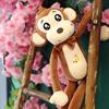 New Cute Babe Monkey Doll Plush Toy Girl Sleeping Pillow Creative Banana Monkey Doll