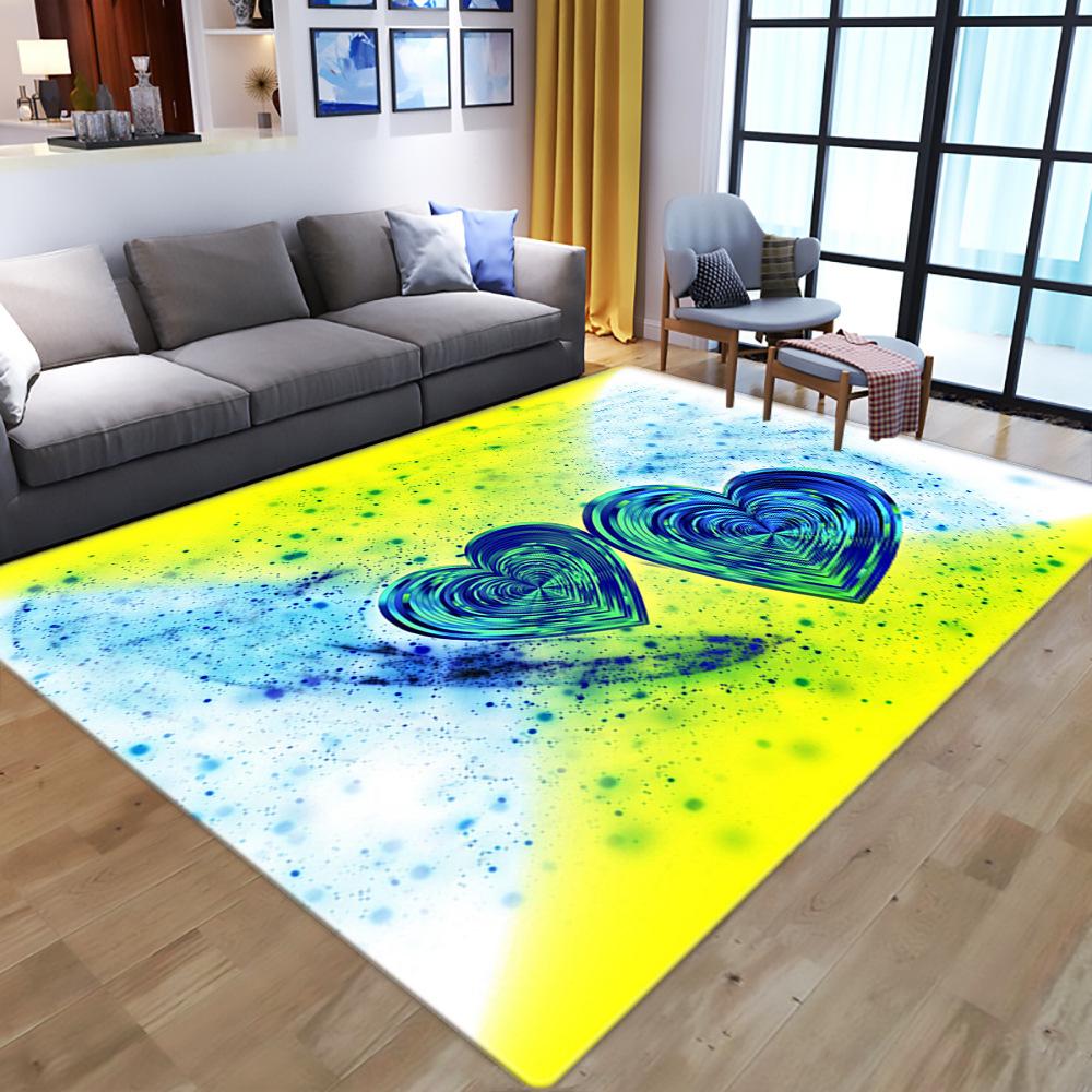 Flowers And Plants Printed Carpet Living Room Modern Home Sofa Coffee Table Bedroom Full Bedside Floor Mat