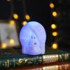 Halloween Skull LED Night Light Set - 3pcs Blind Deaf Mute Decor Party Home Office Decoration