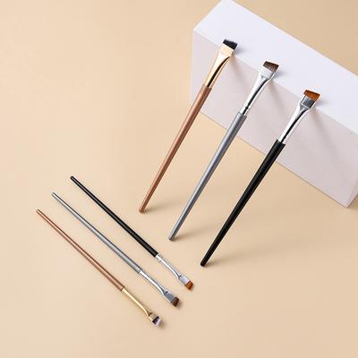 2Pcs Blade Eyeliner Brush Eyebrow Brush Portable Flat Fine Eye Liner Brow Contour Makeup Brushes Makeup Tool