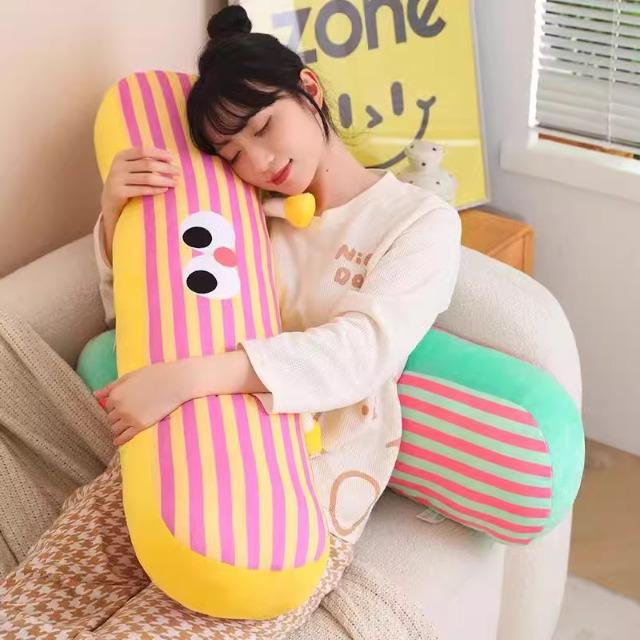 Washable Long Body Pillow for Side Sleepers, Bedroom Dormitory Cushion, Men's Backrest, Women's Leg Pillow