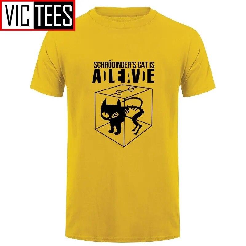 Men New The   T-shirt Sheldon  Schrodinger 's Cat T Shirt Cartoon Anime Print Shirts Unisex
