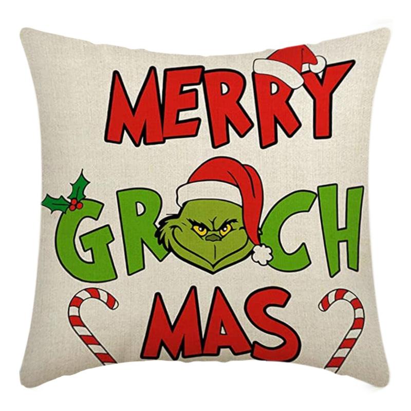 Weihnachts-Überwurf-Kissenbezug Heimdeko Weihnachtsgeschenk Kissen Sofakissenbezug Kissenbezug