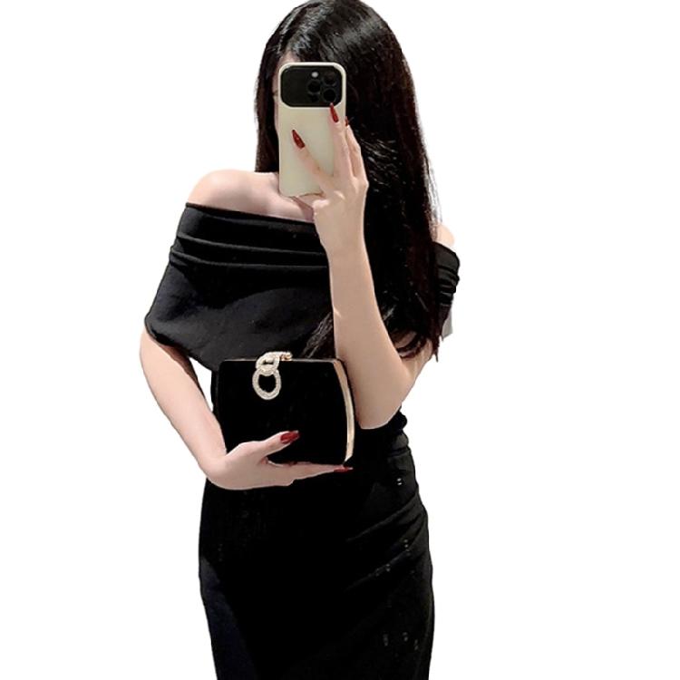 Elegant Evening Bag Velvet Handbag Shoulder Bags Wedding Purse for Party Prom