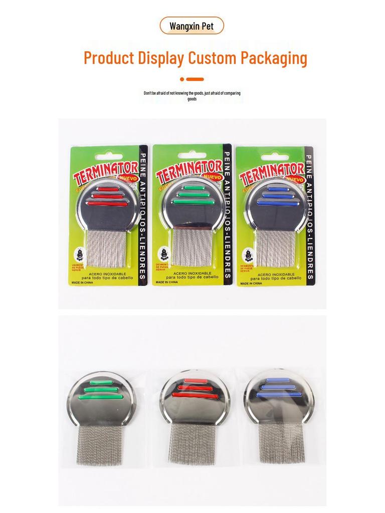 Stainless Steel Pet Grooming Comb for Dogs & Cats