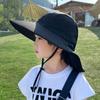 Big Brim Shawl Kids Sunscreen Hat Neck Ear Cover Kids Beach Caps Children's Summer Hat  Girls Boys