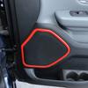 Interior Door Speaker Cover Trim Bezels For Dodge Ram 1500 2018+ Red Accessories