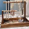 Practical Wood Rack Elegant Jewelry Organizer Accessories Display Stand for Women Girls Jewellery Storage Shelf