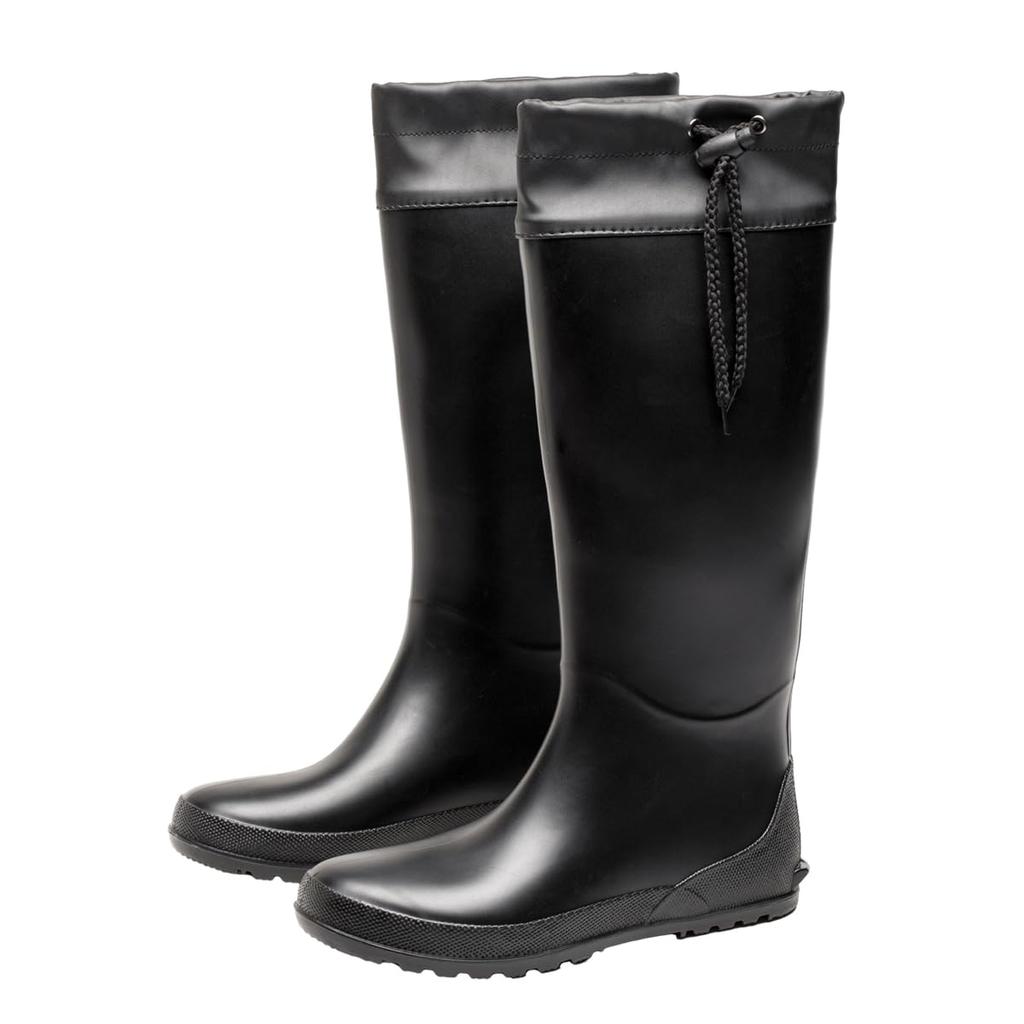 PAFHL Rain Long Rain Perfect for Rainy Farm and Other Work Size Women's Boots, Boots, Black, Waterproof, High-Top, Soft, Season, Typhoons, Work,