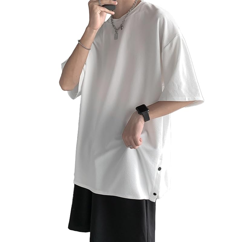 

[Goodfeel] summer clothes men s t-shirt short sleeve large size Plain color half sleeve quick drying soft