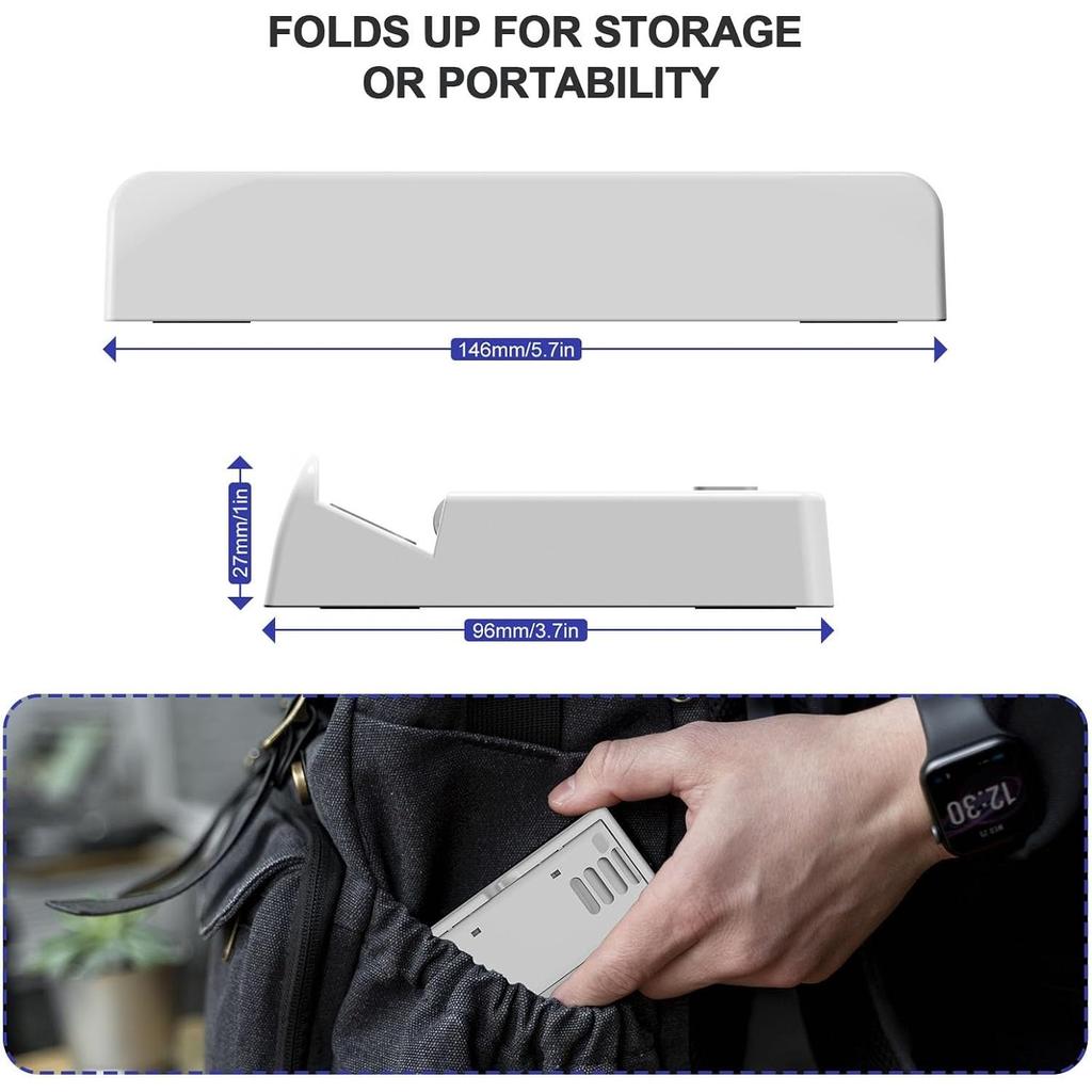 Bază de suport ASUS ROG Ally pentru Steam Deck Suport portabil pentru jocuri Bază de suport pliabilă, reglabilă, anti-alunecare, compatibilă cu Steam Deck/Switch/Telefon