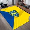 Club Atletico Boca Juniors3 Flannel Pattern Square Carpet,Area Rug,Carpet Rug for Living Room Bedroom Sofa Playroom Decor,Non-slip Floor Mat