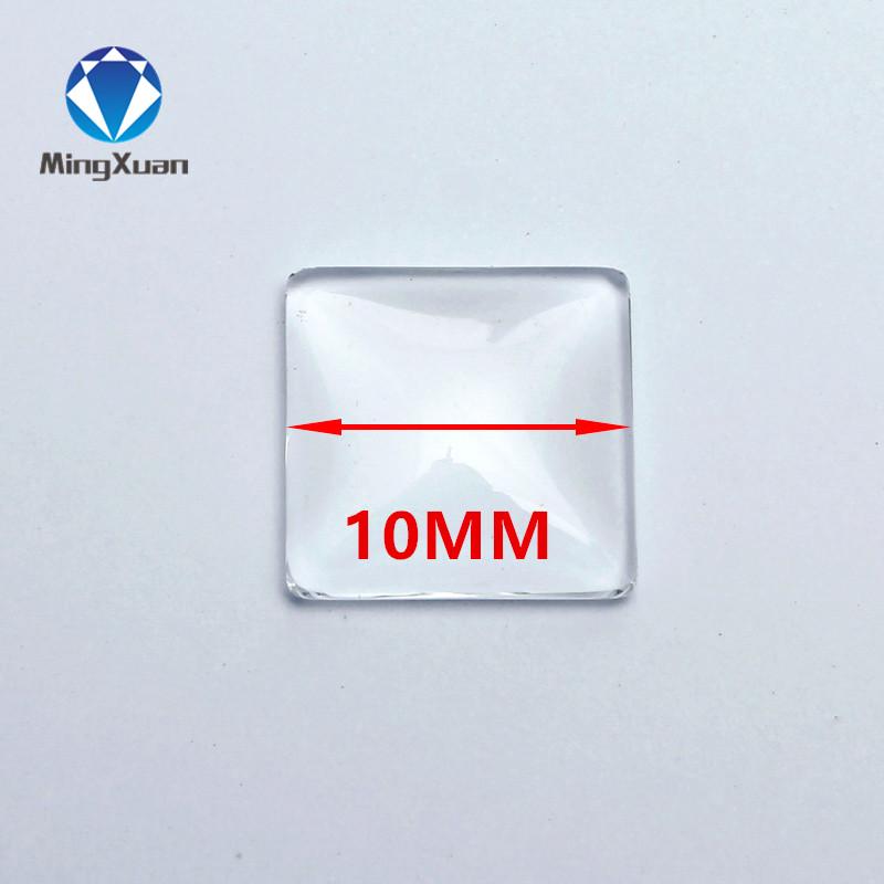 

50pcs 8-30mm Round/Oval/Square Flat Back Clear Glass Cabochon Transparent Glass Cameo Cabochon for DIY Fashion Jewelry Wholesale