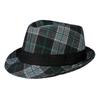 Short-Brimmed Top Hat Men'S And Women'S Spring Plaid Jazz Hat Versatile Casual British Gentleman'S Hat