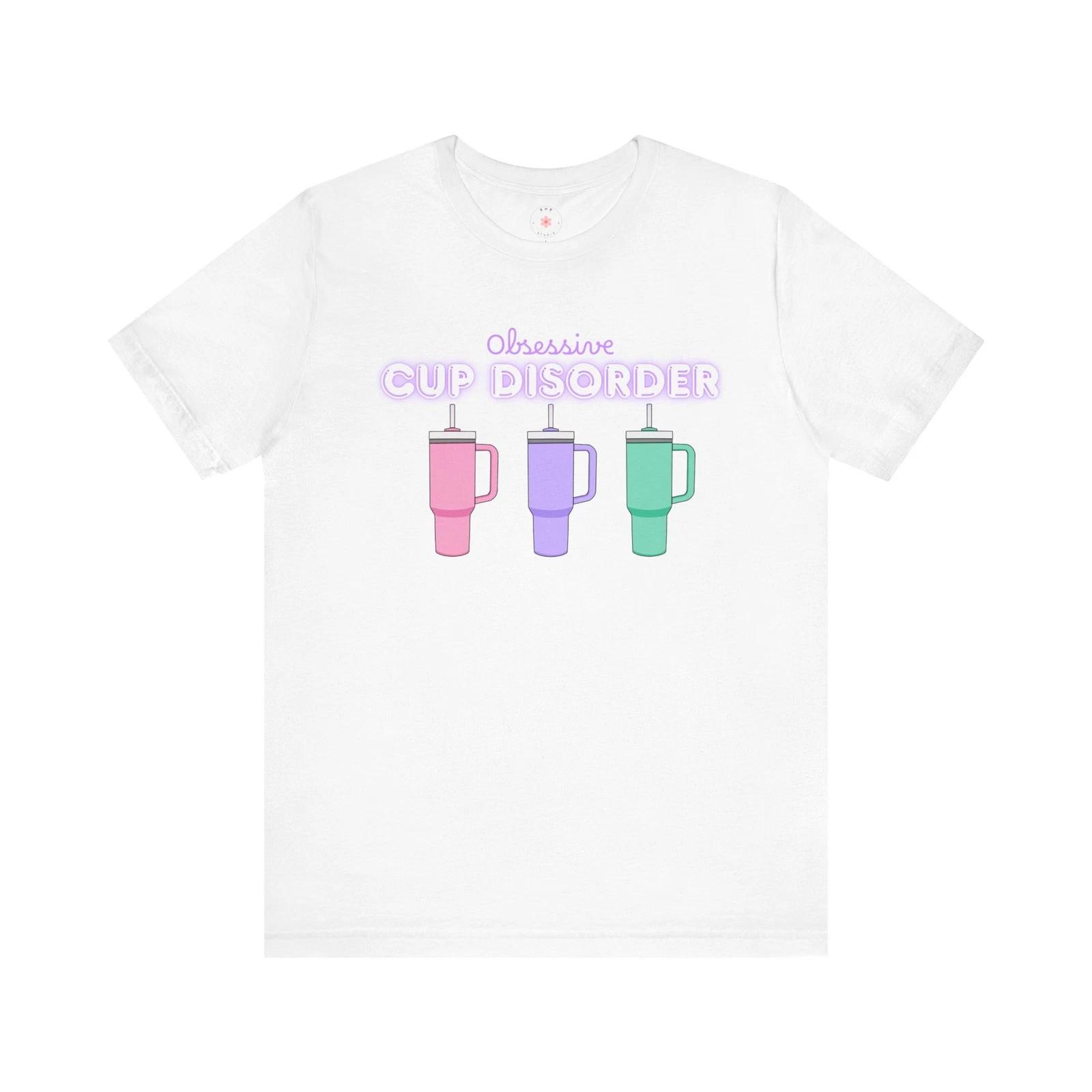 Obsessive Cup Disorder Tee, Funny T-Shirt L