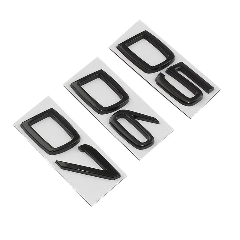Car Metal D2 D3 D4 D5 D6 D7 Words Logo Badge Emblem Decals Sticker For Volvo S40 S60 S80 S90 XC40 XC60 XC90 V40 V60 V70 V90 C30