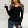 T Shirts For Women Pleated V-Neck Dressy Casual Blouses Printing Short Sleeve Summer Tops Loose Fit