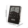 Digital Metronome Tuner Tone Generator for All Instruments Ukulele Chromatic White