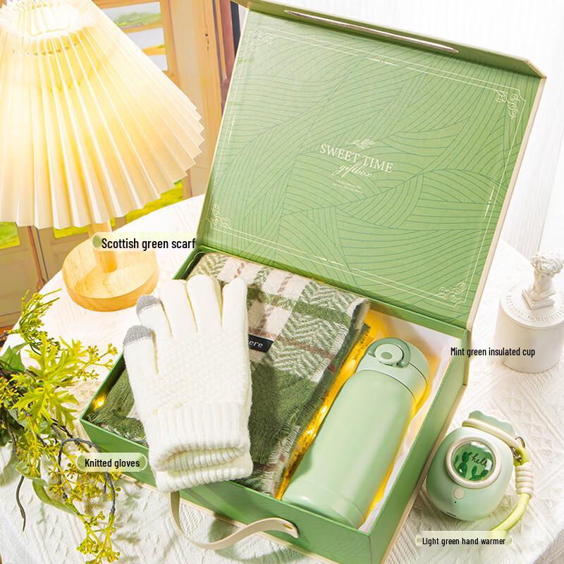 Winter Gift Set with Scarf, Thermos & Hand Warmer Package 17