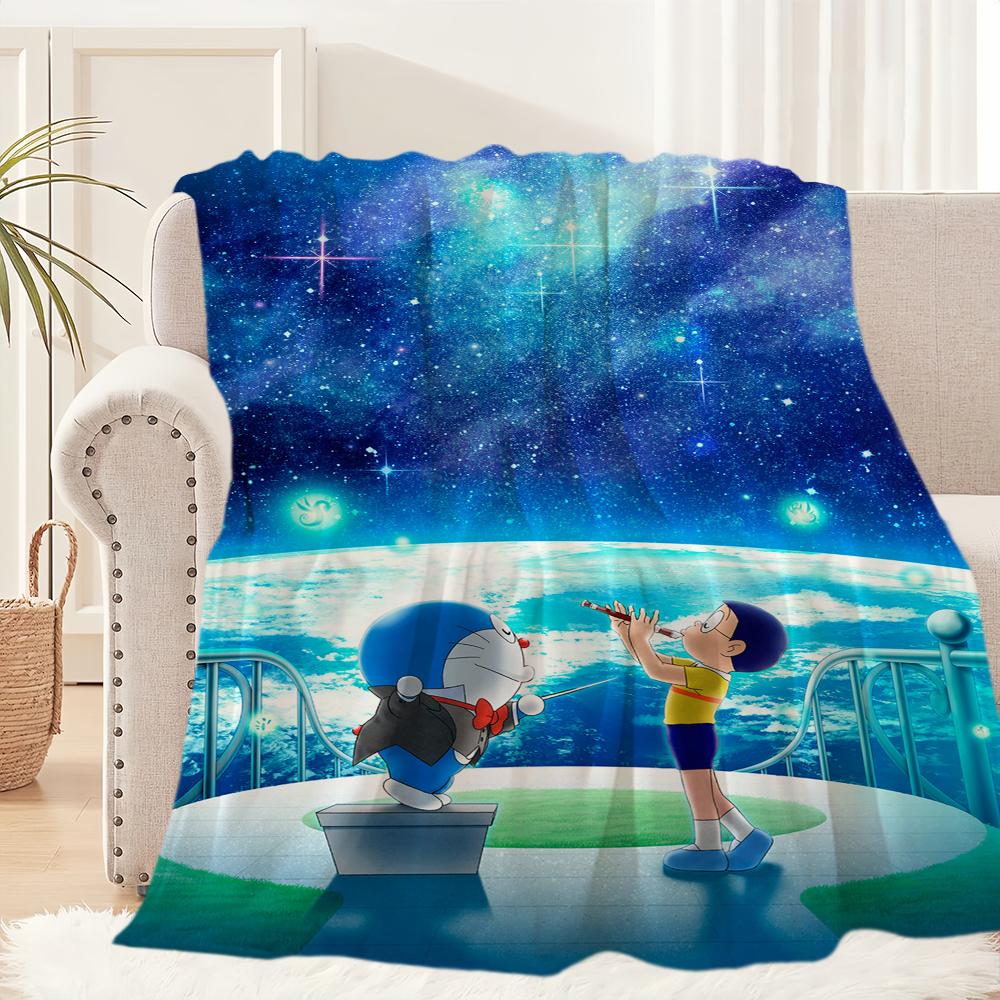 Cartoon D-Doraemons Movie Blanket Blanket for Couch Sofa Travel Home Hiking Picni Bed Beding Flannel Blanket birthday gift