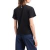 Emporio Armani SS25 Logo Print Rundhals Kurzarm T-Shirt Damen Oberteile Schwarz EW001169-AF10003-UC001