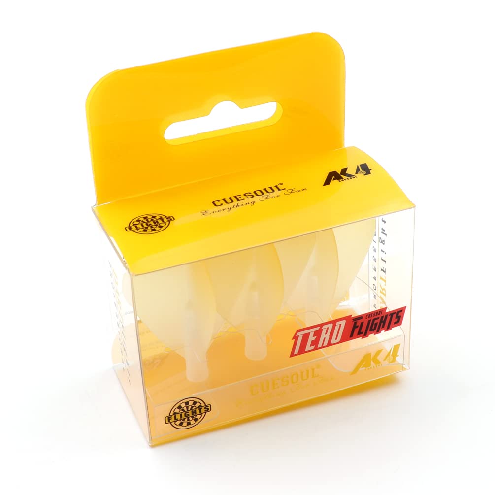 Cuesoul TERO AK4 Kite Dart Flights Big Wing Shape Light Yellow CS-AK4+6FZJB