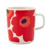 Mug OIVA/UNIKKO 2.5 Dl White/Red