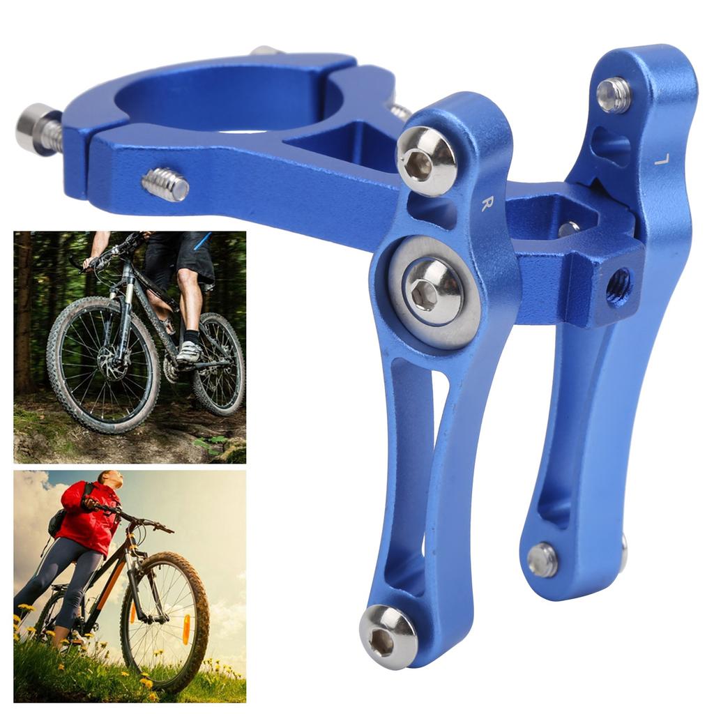 Adaptador de Suporte para Garrafa de Água Liga de Alumínio Guidão de Bicicleta de Estrada Conversor de GaiolaAzul