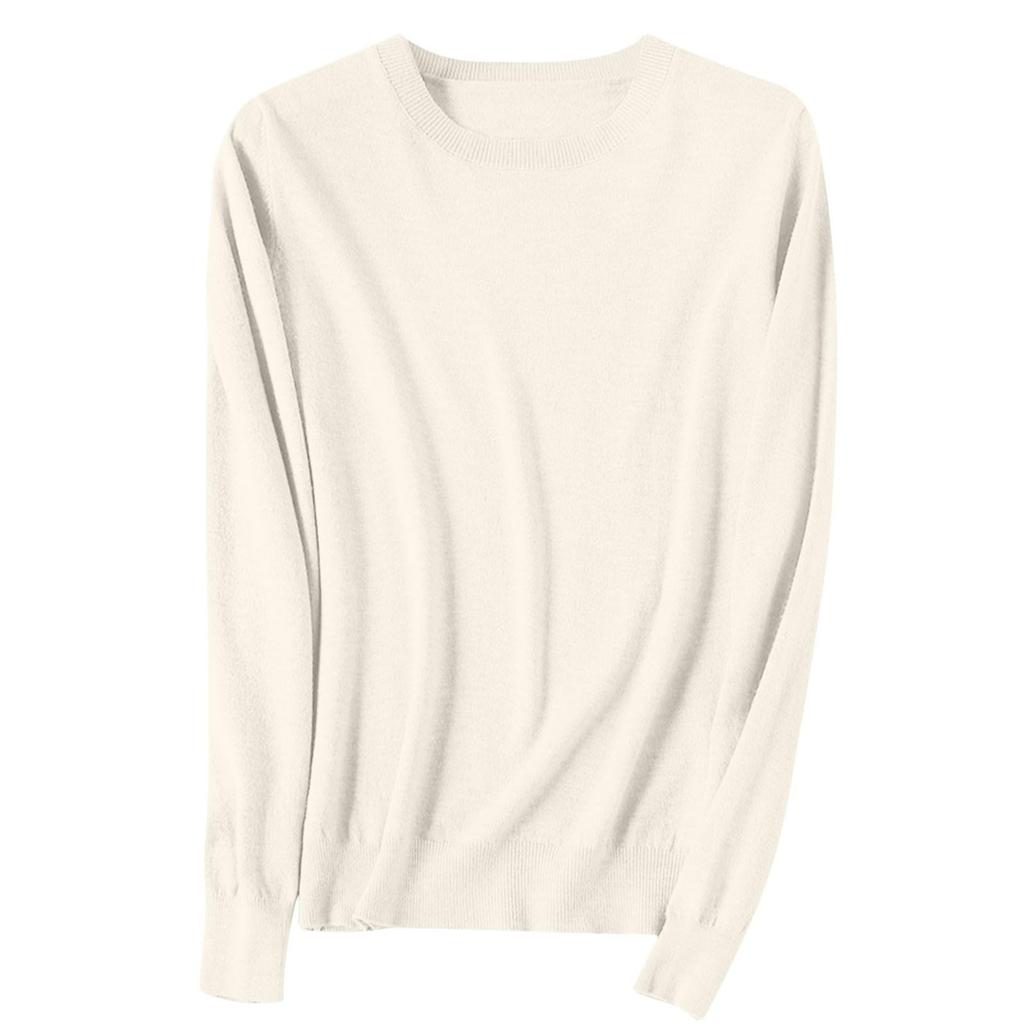 Girls Long Sleeve Pullover Sweater for Kids Soft Knit Crewneck Lightweight Casual Top for Children School Wear