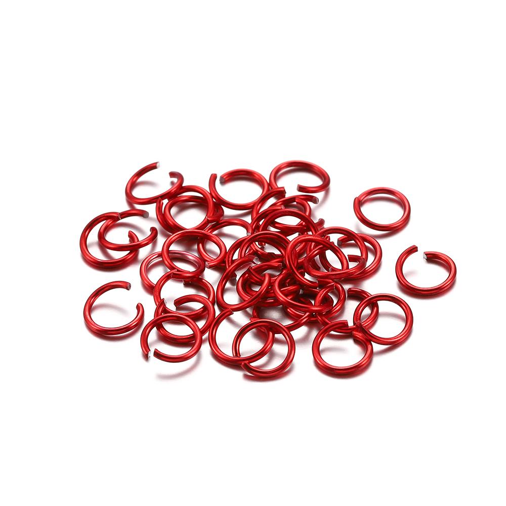 300Pcs/Lot 6 8 10 Mm Metal Colorful Open Jump Rings Split Rings Jump Rings Connectors For DIY Jewelry Making Findings Supplies