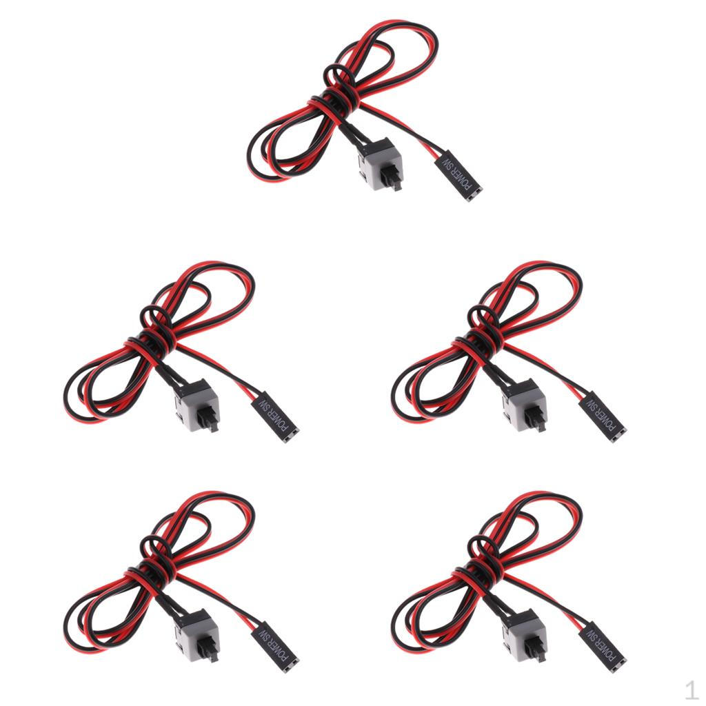 

5Pcs Computer Supply Switch Cable For Motherboard