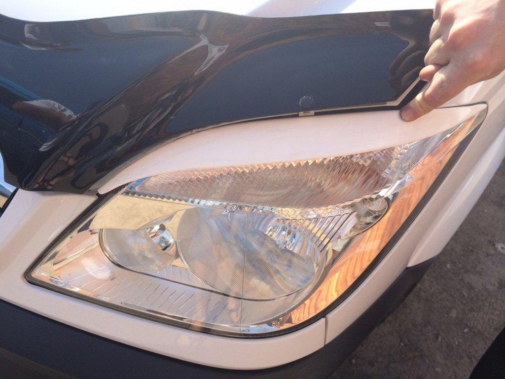 Řasy rovné (černá, ABS, 2006-2013) Lesklá černá pro Mercedes Sprinter W906