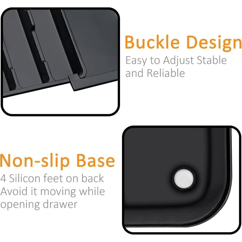 Przechowywanie artykułów piśmiennych Organizer do szuflady kuchennej Skalowalna Rozszerzalna Taca na sztućce Dom