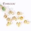 4/5.5MM Brass Cord Ends 18K Gold Plated Clam Shell Bead Tip Ball Chain Crimp Findings For DIY Beading Jewellery Making Supplies