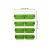 Vertical Garden Bed Vertical Wall Planter PP ABS Wall Mounted Hanging Raised Flower Beds for Balcony Patio Fence Porch Gardening