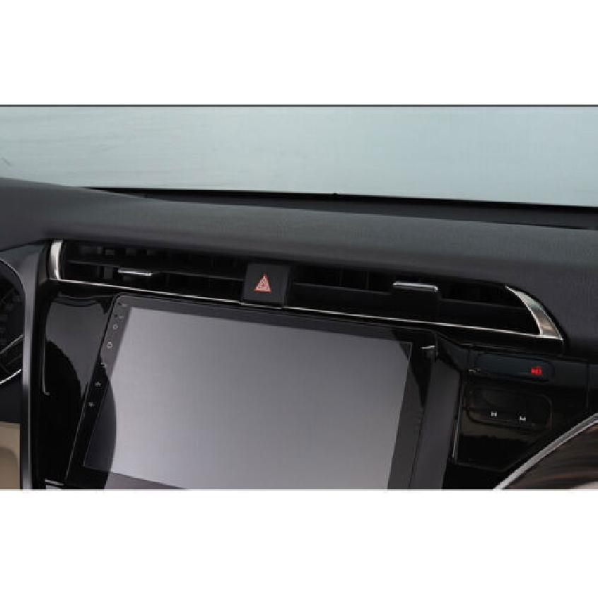L&R Center AC Silver Air Outlet Vent Frame For Toyota Camry 2018- Steel