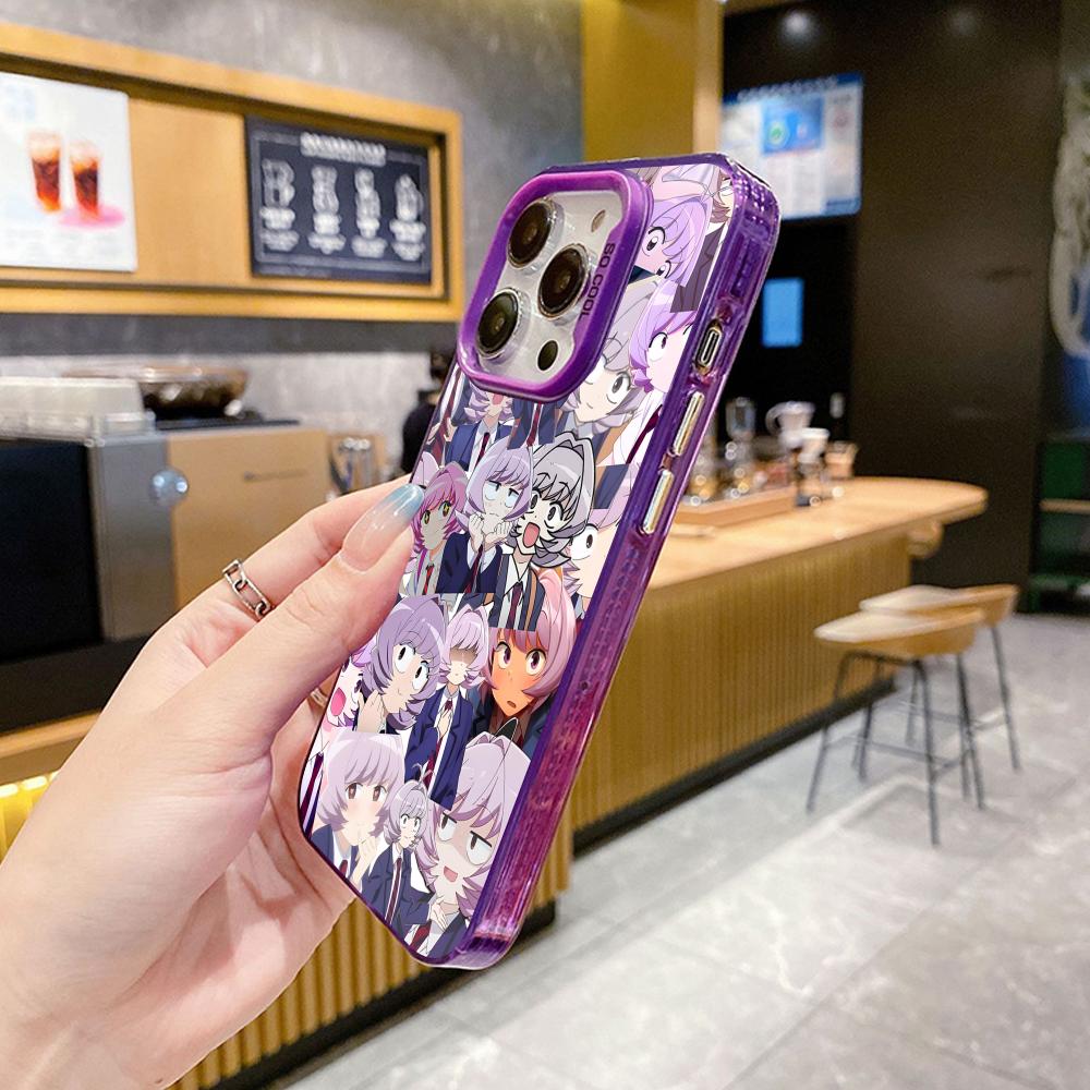 Anime Najimi Osana Mobile Phone Case for iPhone 17 16 15 14 13 12 11 X XR XS 8 7 Air Pro Max Plus Purple Translucent Cover