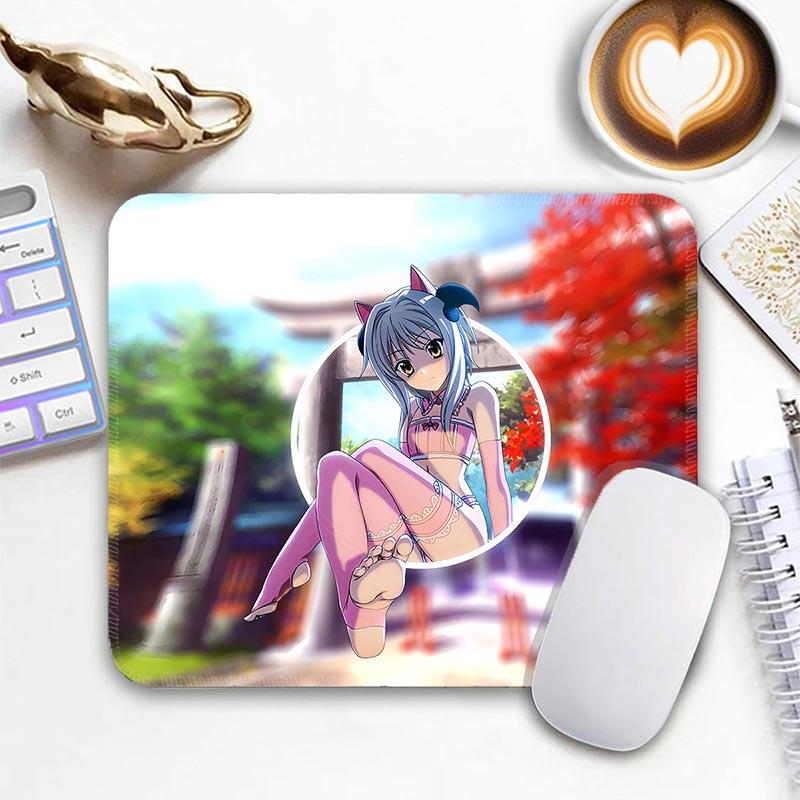 

Anime Mouse Pad Small Gaming Mousepad DxD Hero Toujou Koneko Gamer Standard HD MousePads PC Compact Non-Slip Office Mousemat 26x21cm