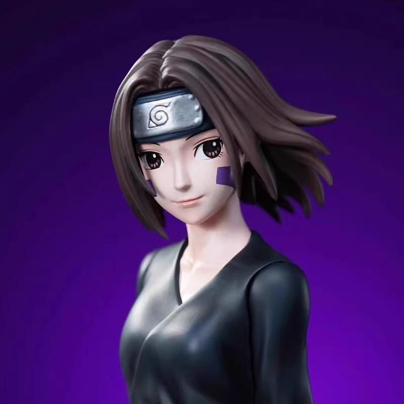 24cm Anime Naruto Hidden Leaf Village Nohara Rin Cute Girl PVC Action Figural Model Toys Statue PVC Decoration Birthday Gift
