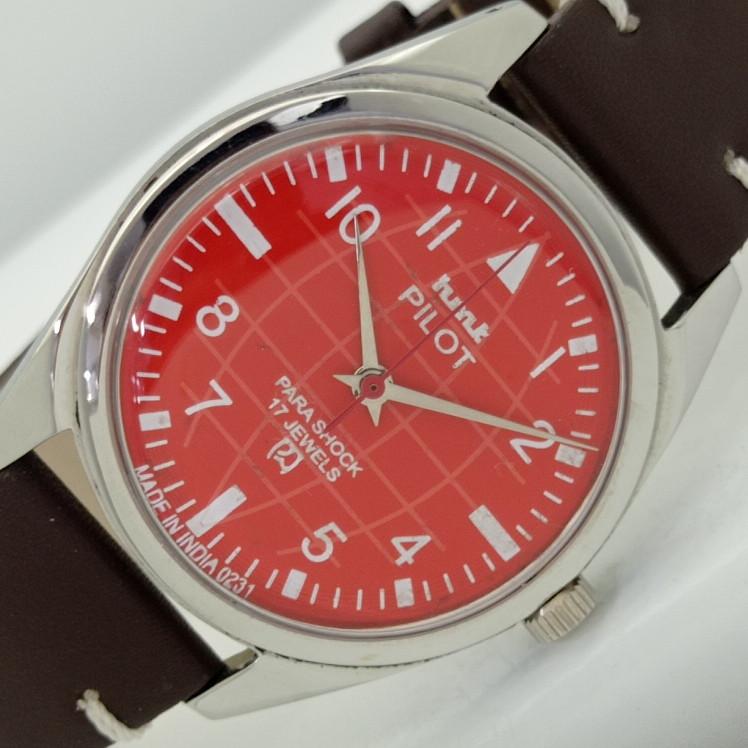 

OLD HMT PILOT INDIAN МУЖСКИЕ МЕХАНИЧЕСКИЕ ЧАСЫ a415092-1 Артикул 010-a415092