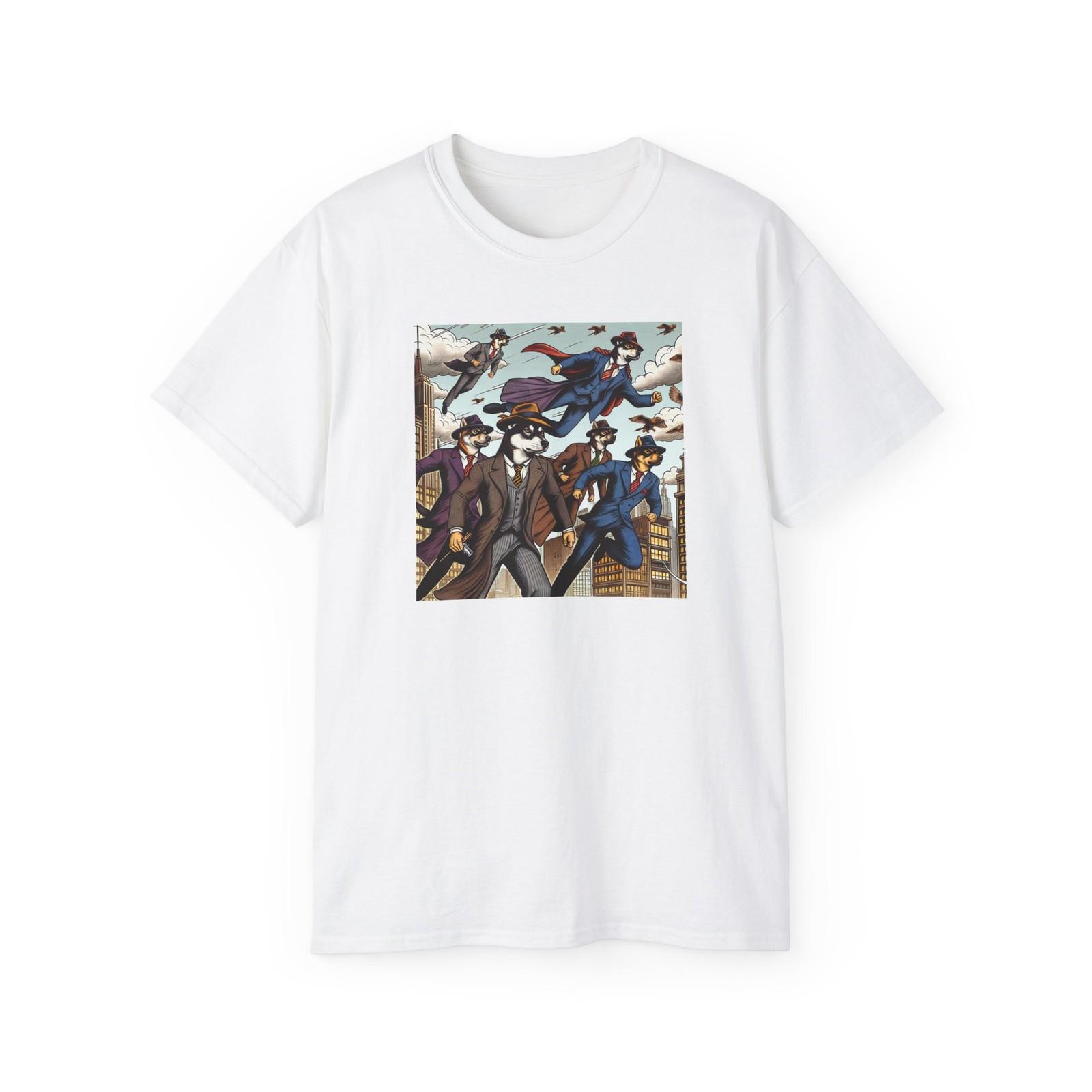 Super Hero Dogs Gangster Dogs T-Shirt, Funny Animal Tee, Graphic Tee, Dog Lover S