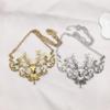 Vintage Fashion Reindeer Head Metal Necklace for Women