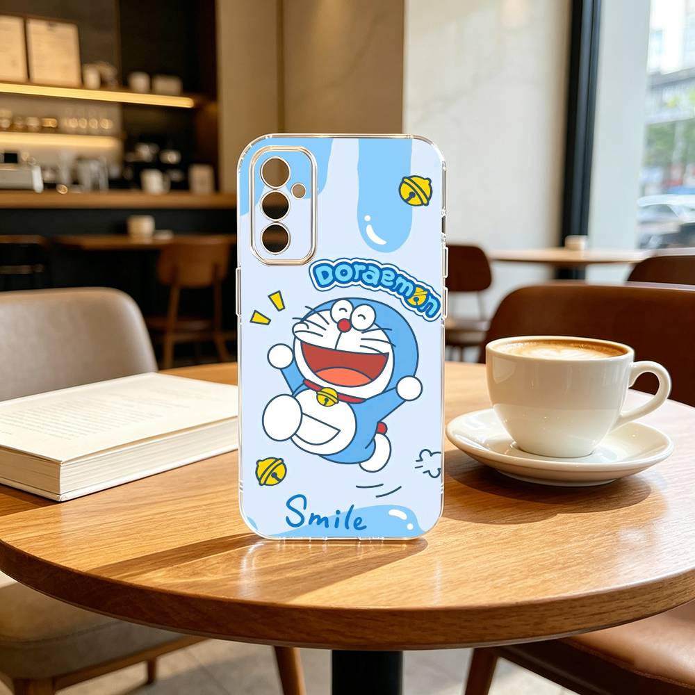 Cute Cartoon M-Doraemon Shockproof Phone Case Transparent Silicone Soft For SamsungA10,12,20,21S,30,31,40,50,51,52,70,71