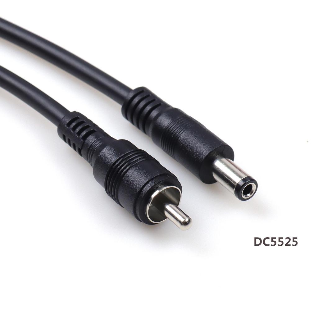 6.35mm Mono To RCA Gold Bent Tattoo Clip Power Cord