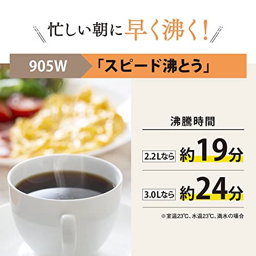 Zojirushi Electric Pot 3.0 Liter Yuyu Energy Saving High Grade 5 Temperature Settings Brown CV-GA30-TA
