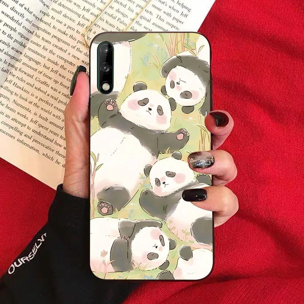 Anime Cute Panda Phone Case For Huawei Honor 10 Lite 9 20 7A 9X 30 50 60 70 Pro Plus Soft Silicone Cover